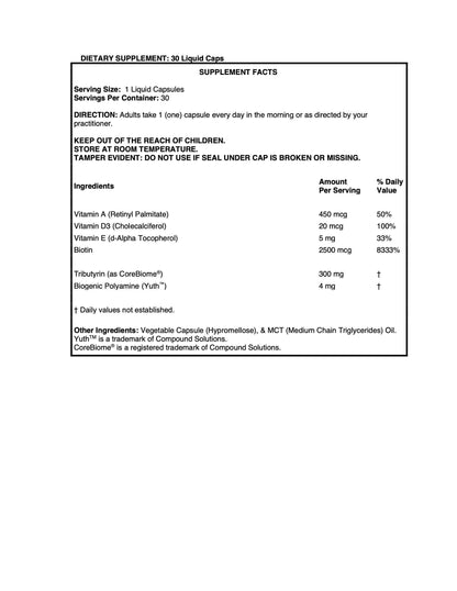 Ingredients Chart for Digestive Health Supplement